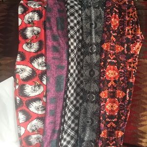 💕5 pair LuLaRoe one size leggings